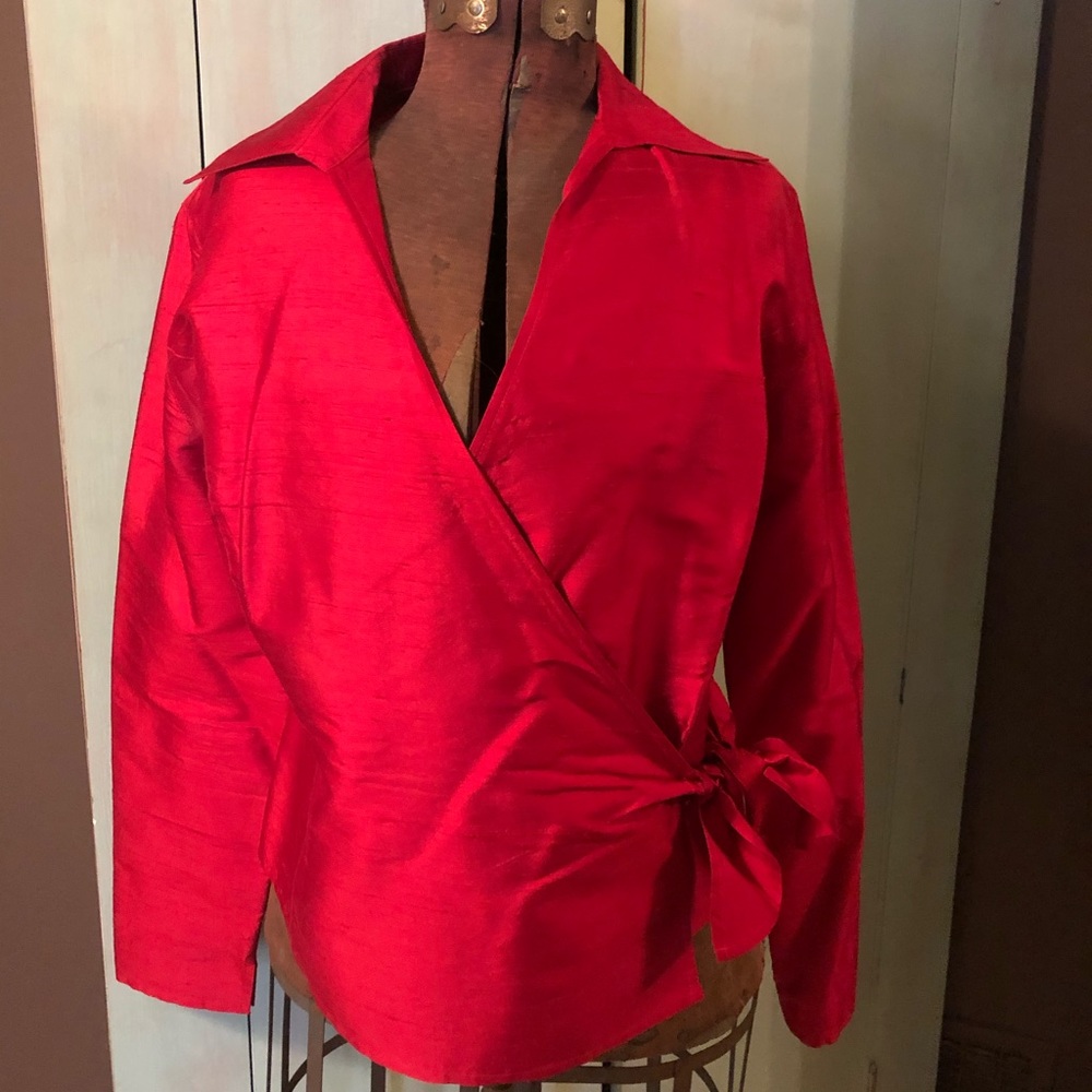 Crimson blouse